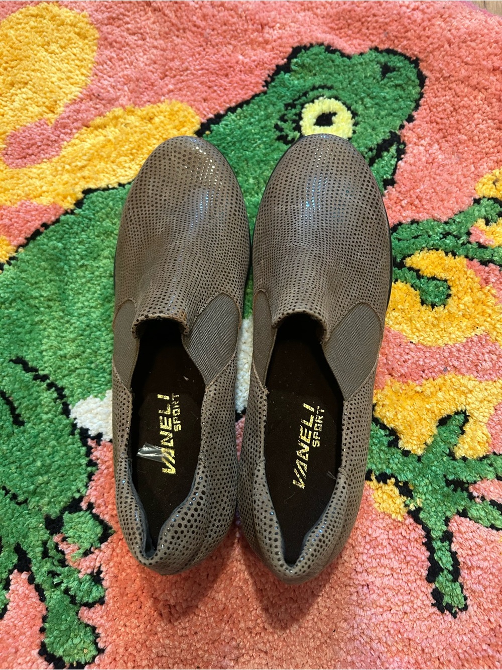 Vaneli Sport Bronze/Taupe Slip-On Flats
